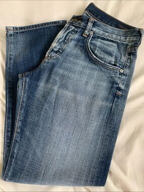 Citizens of Humanity Easy Fit Baggy Boyfriend Capri Jeans Button Fly